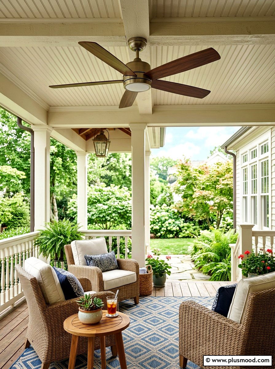 Porch Ceiling Fan - 25 beautiful summer porch ideas