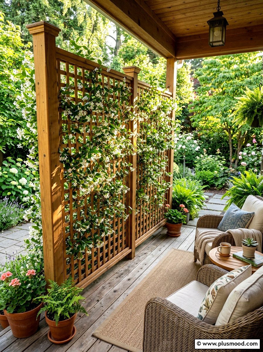 Porch Privacy Screen - 25 easy summer porch decorating ideas