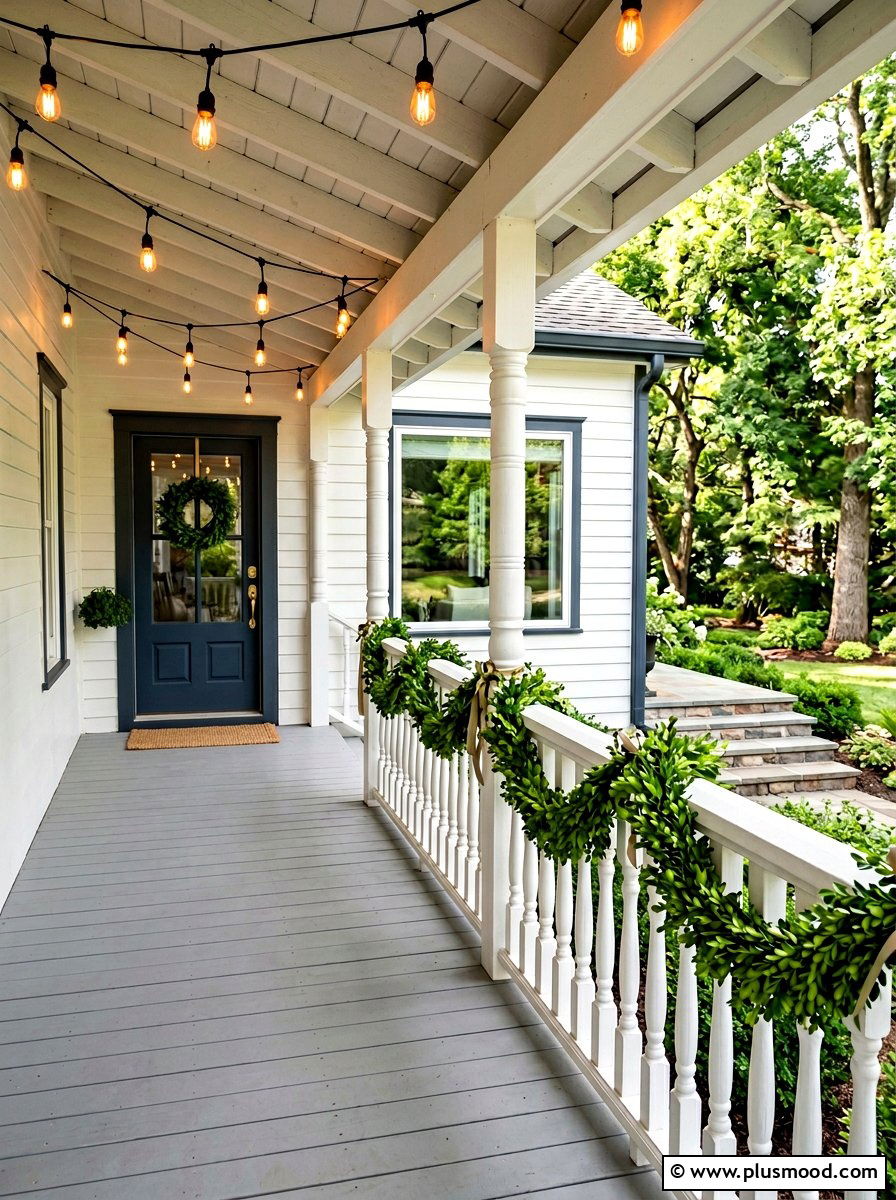 Porch Railing Decor - 25 late summer curb appeal ideas