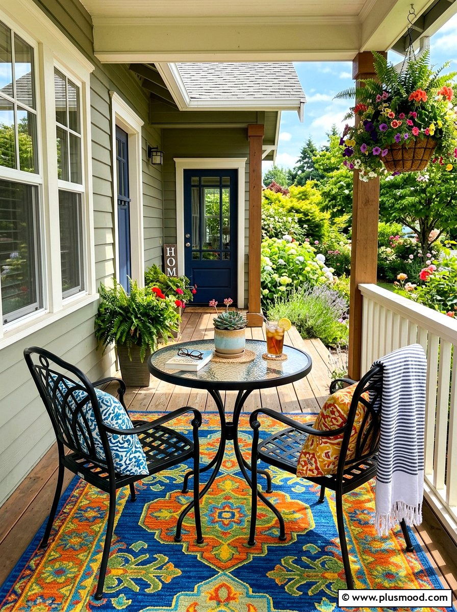 Porch Seating - 25 summer bungalow curb appeal ideas