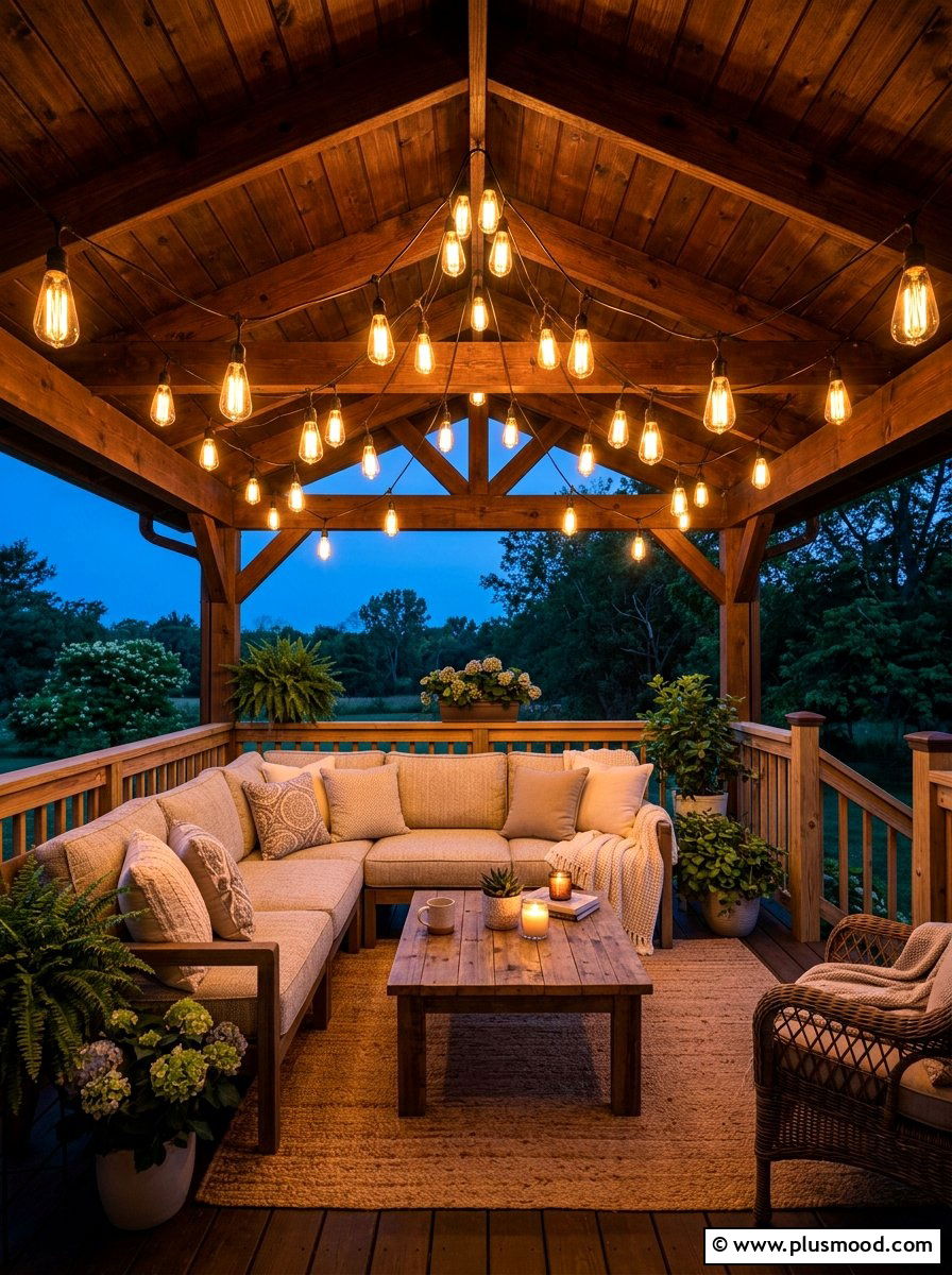 Porch String Lights - 25 trending summer porch ideas