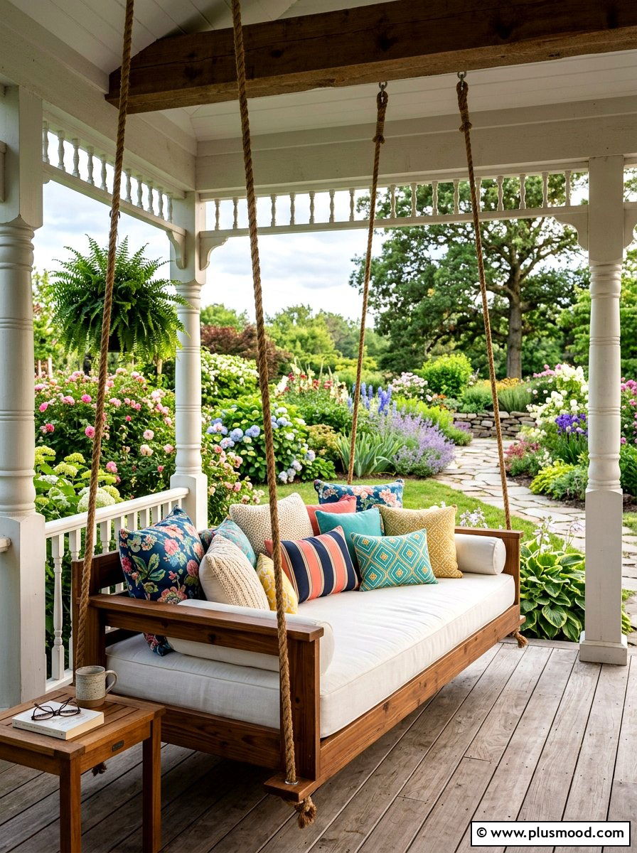 Porch Swing Bed - 25 best summer porch ideas