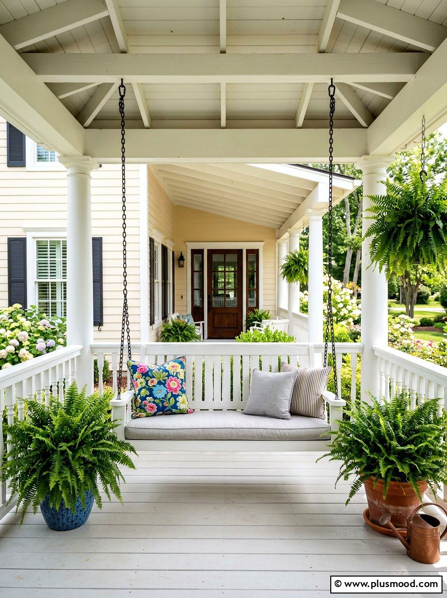 Porch Swing Layout - 25 late summer curb appeal ideas