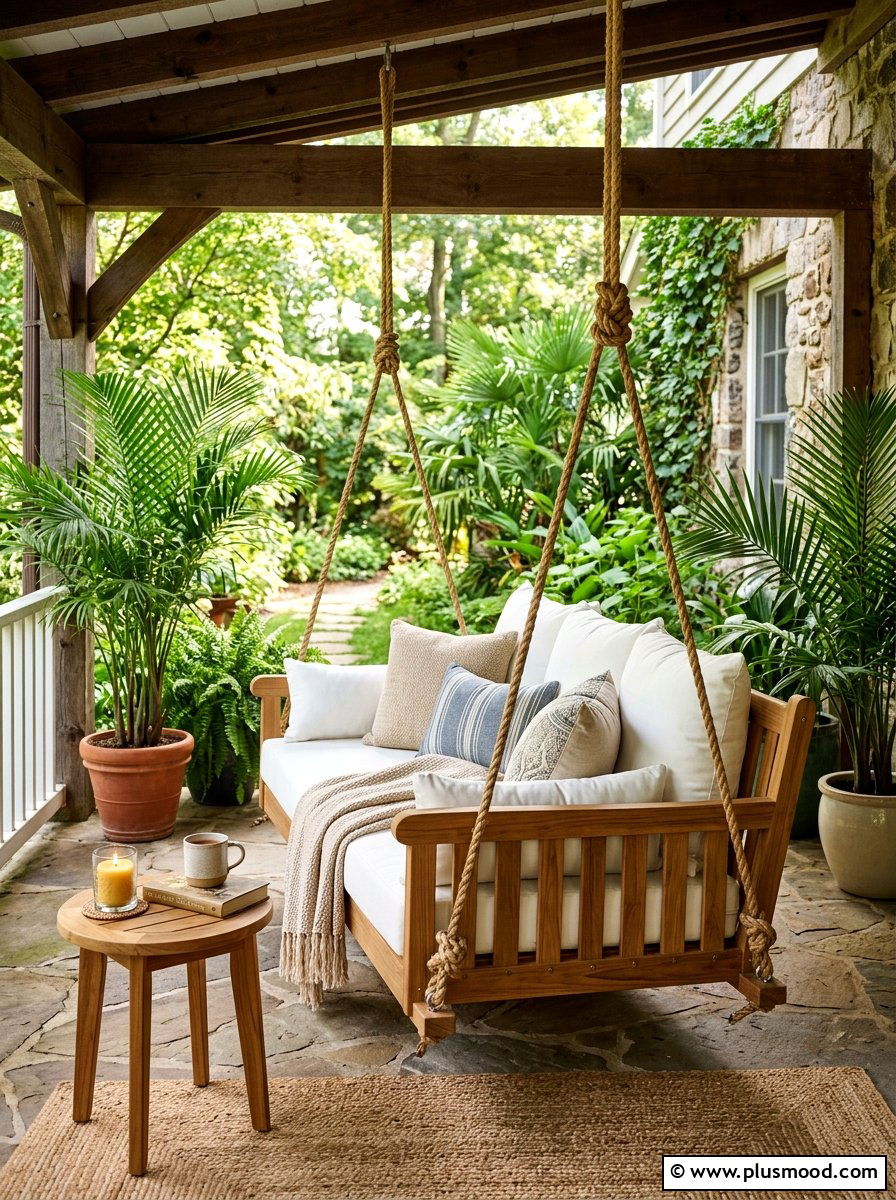 Porch Swing Relaxation Area - 25 fresh summer front porch ideas
