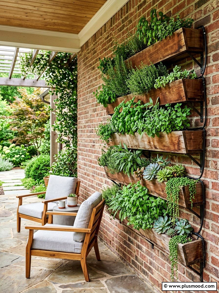 Porch Wall Garden - 25 beautiful summer porch ideas