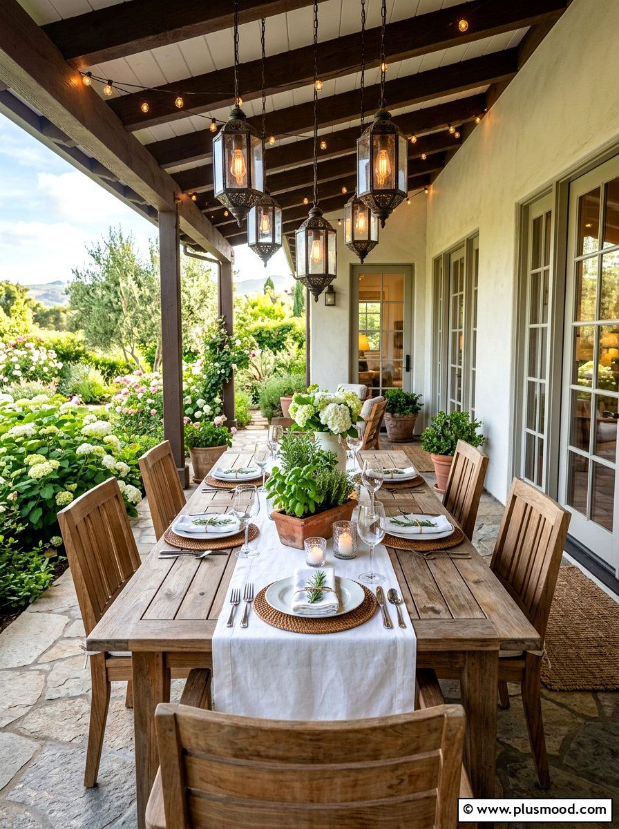 Porch dining table - 25 summer porch ideas