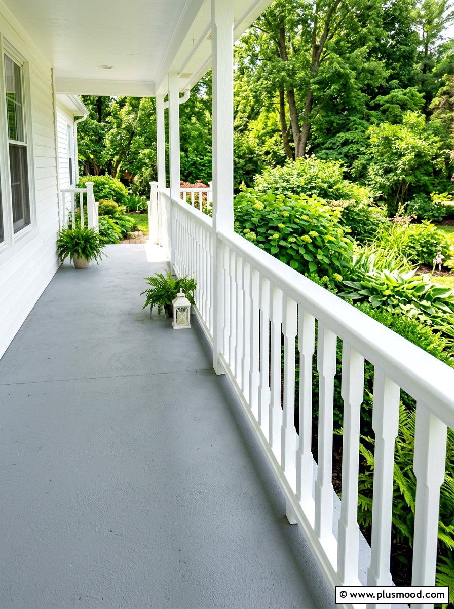 Porch railing paint - 25 summer cheap curb appeal ideas for summer