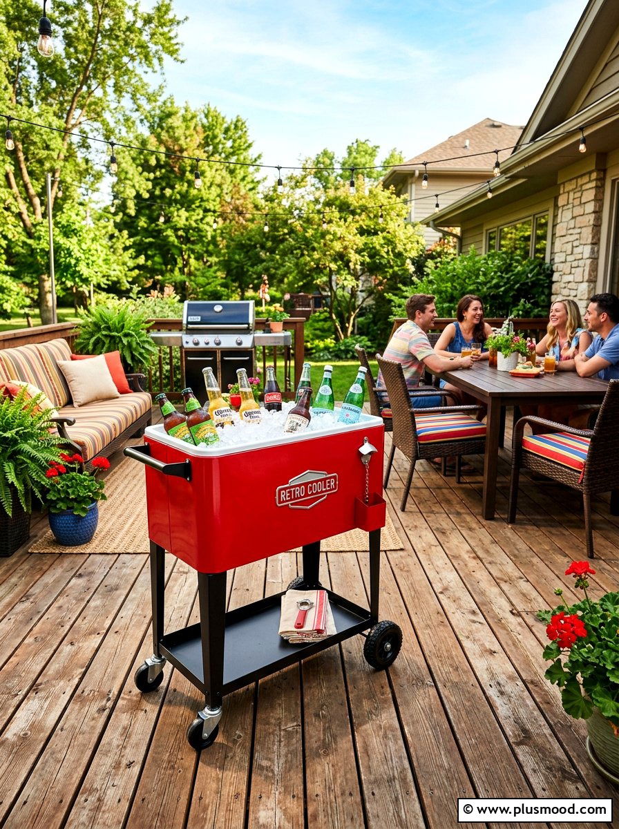 Portable Cooler Cart - 25 summer summer barbecue ideas