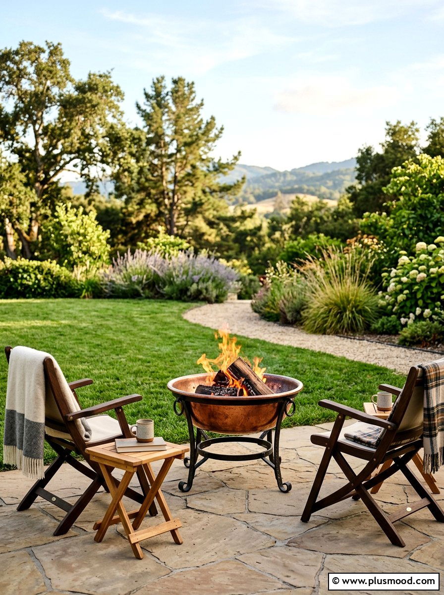 Portable Fire Pit - 25 small backyard ideas with fire pit