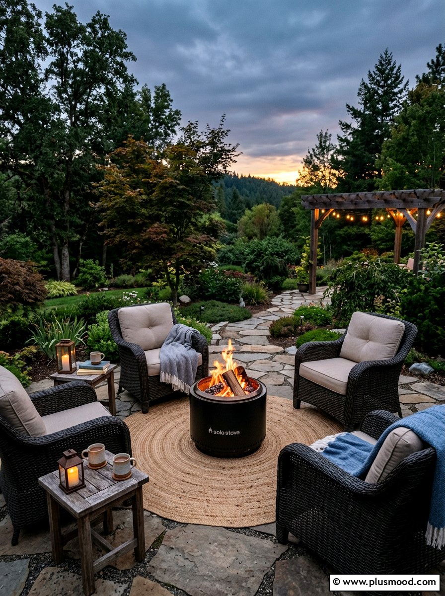 Portable Fire Pit - 25 small backyard ideas for beginners
