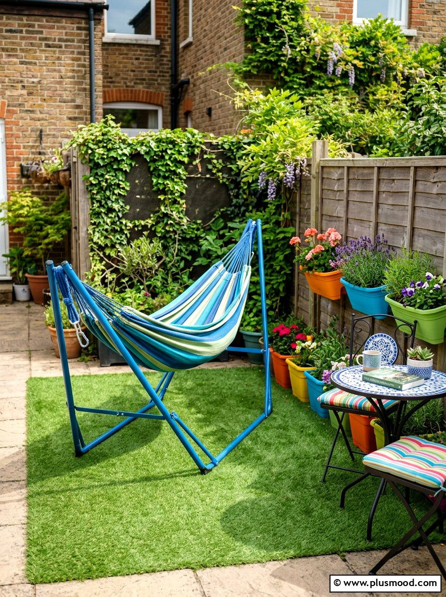 Portable Hammock In Tiny Yard - 25 small backyard ideas with hammock
