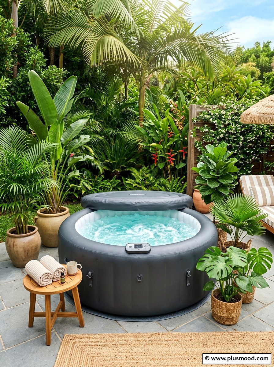 Portable Inflatable Hot Tub - 25 summer backyard spa ideas