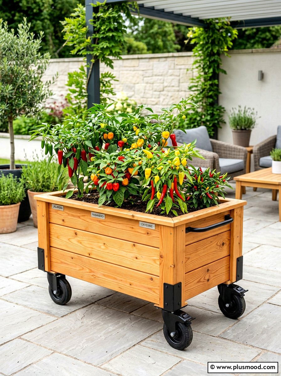 Portable Raised Garden On Wheels - 25 summer raised garden bed ideas