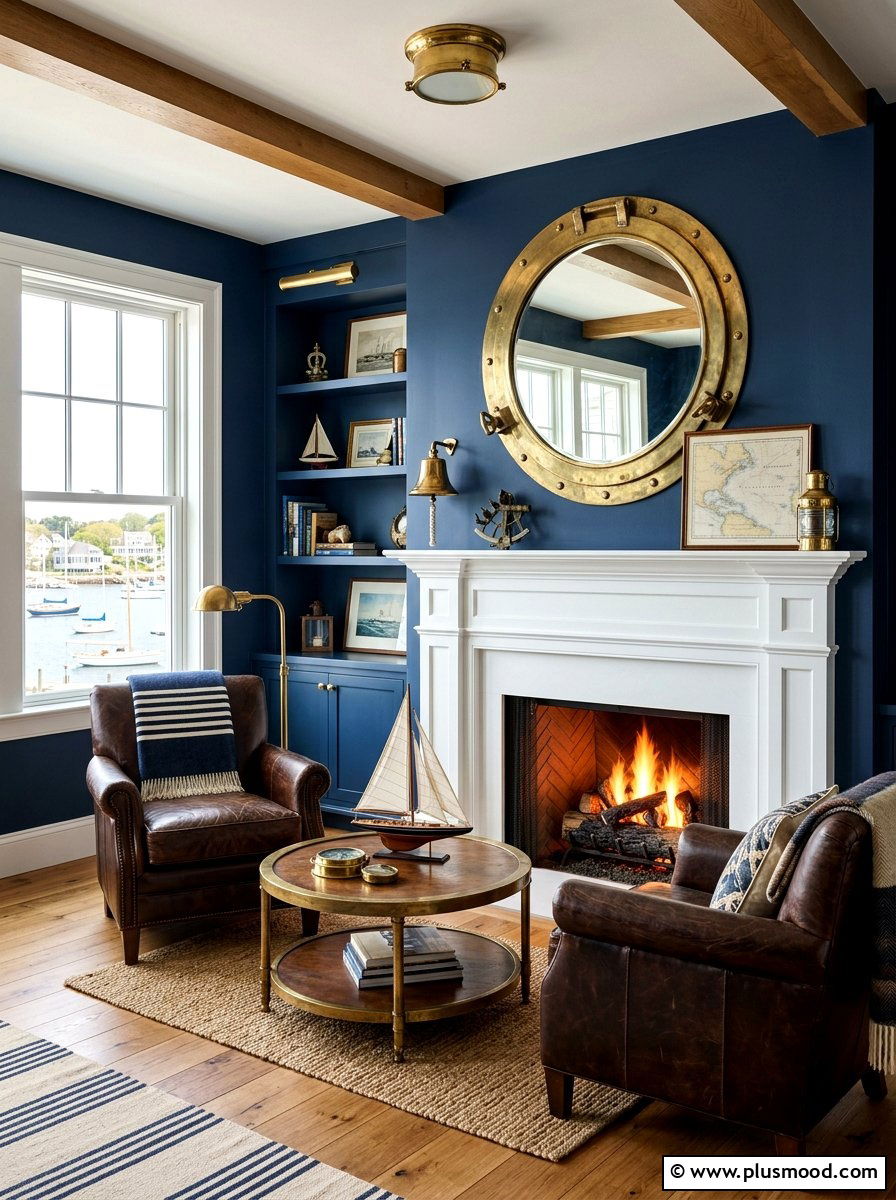 Porthole Mirror Living Room - 25 summer nautical decor ideas for living room