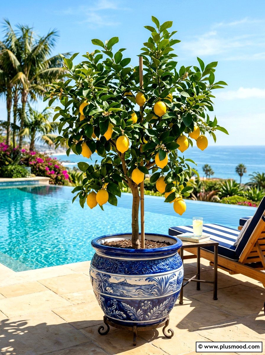Potted Citrus Tree - 25 summer edible garden ideas