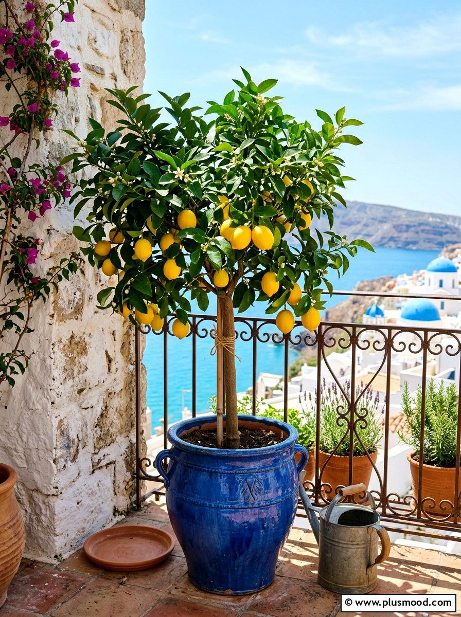 Potted Citrus Tree For Balcony - 25 summer front porch decor ideas for apartments