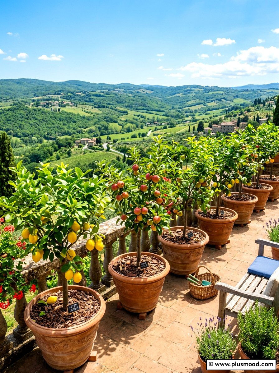 Potted Fruit Orchard - 25 summer garden ideas on a budget