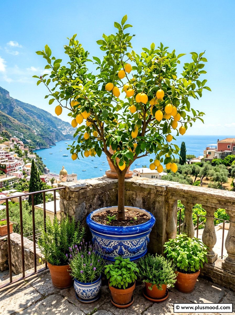 Potted Fruit Tree - 25 summer small garden ideas