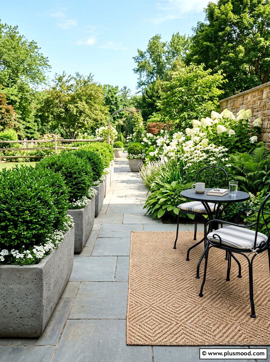 Potted Hedge Plants - 25 small backyard ideas for privacy