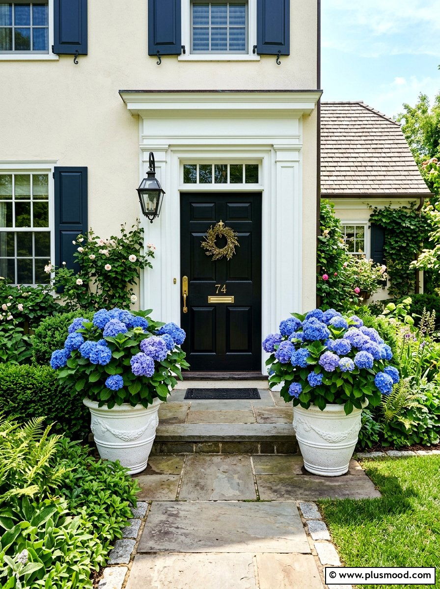Potted Hydrangeas