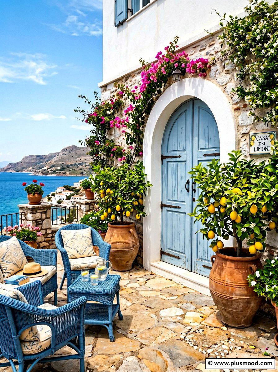 Potted Lemon Tree - 25 summer patio makeover ideas