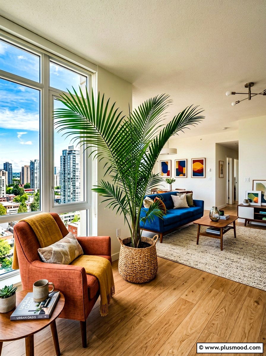 Potted Palms - 25 summer decor ideas for apartments