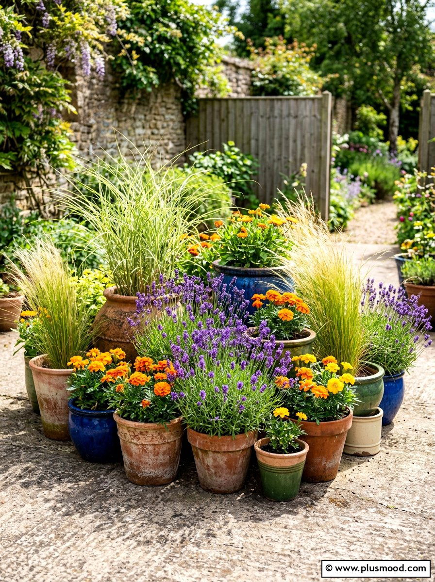 Potted Plant Oasis - 25 summer backyard ideas for small spaces
