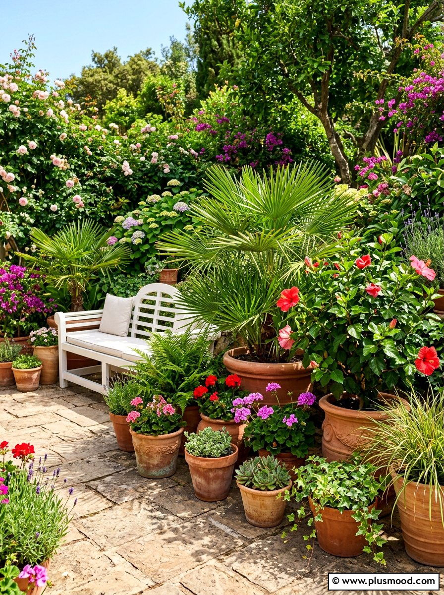 Potted Plants - 25 summer patio refresh ideas