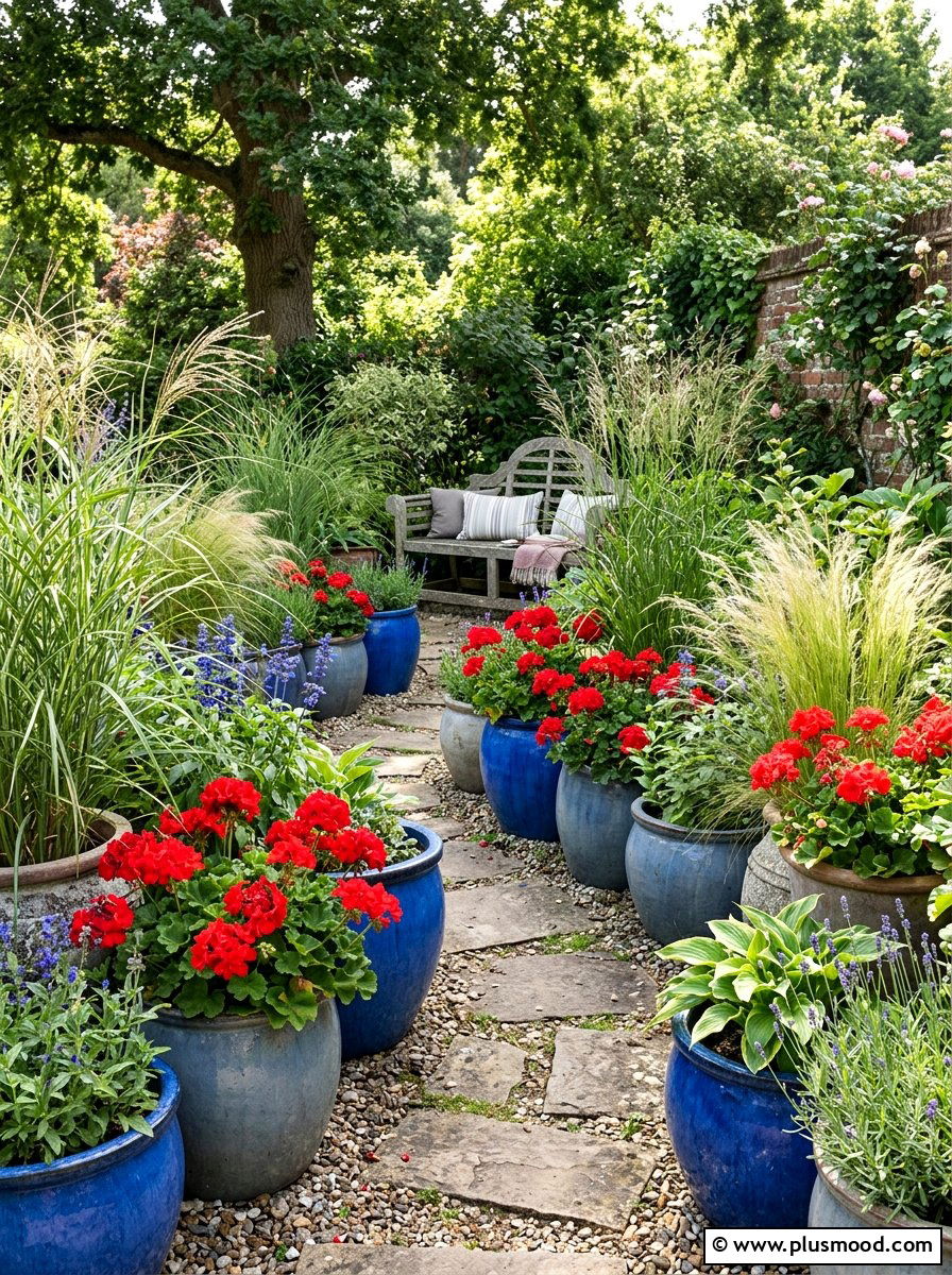 Potted Plants - 25 small backyard ideas for entertaining