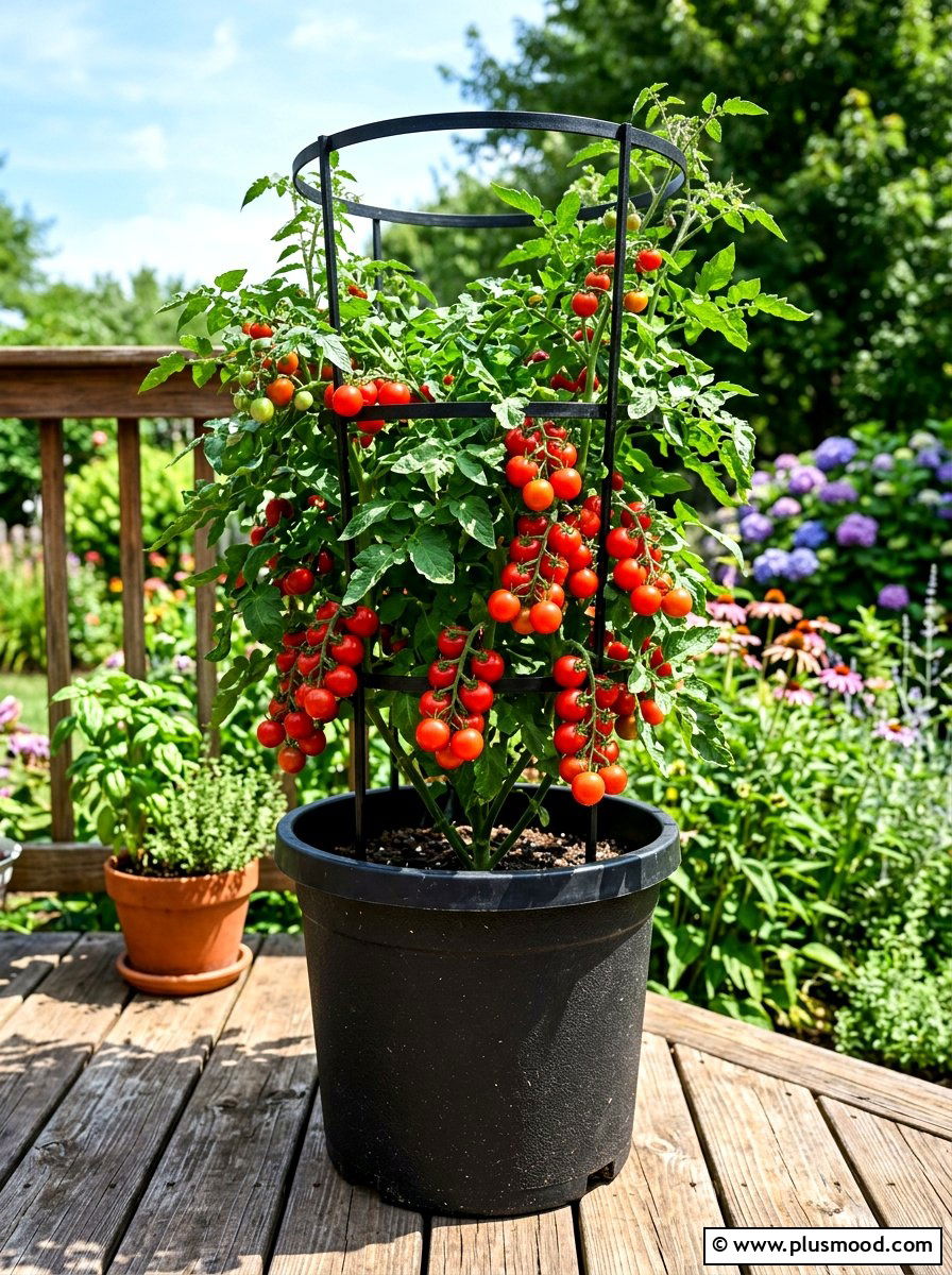 Potted Tomato Plant - 25 simple summer garden ideas