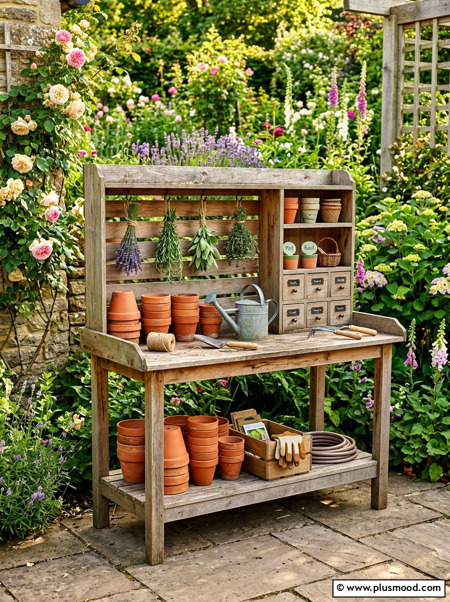 Potting Bench - 25 easy summer garden ideas