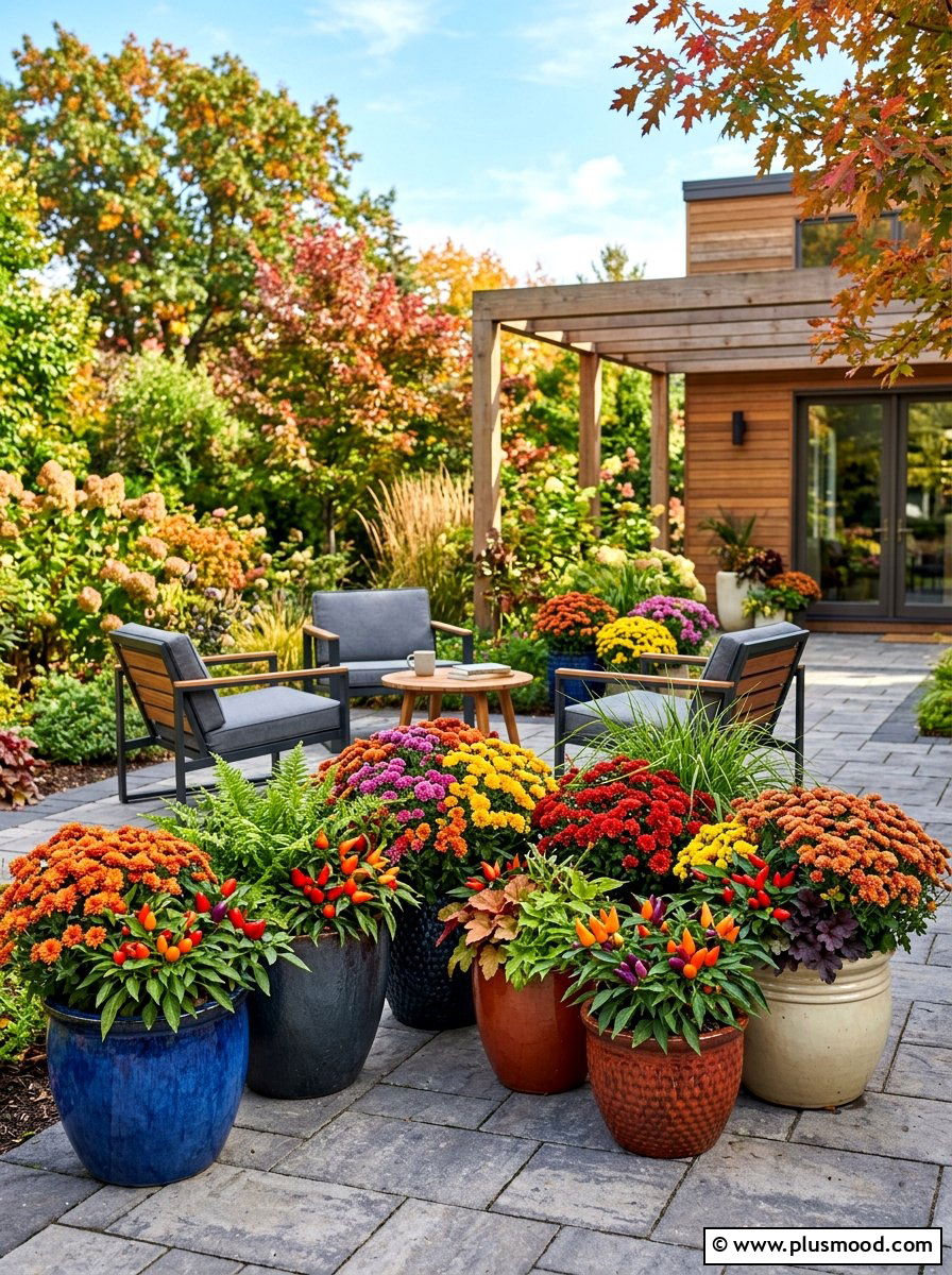 Potting Fall Container Flowers - 25 August garden ideas