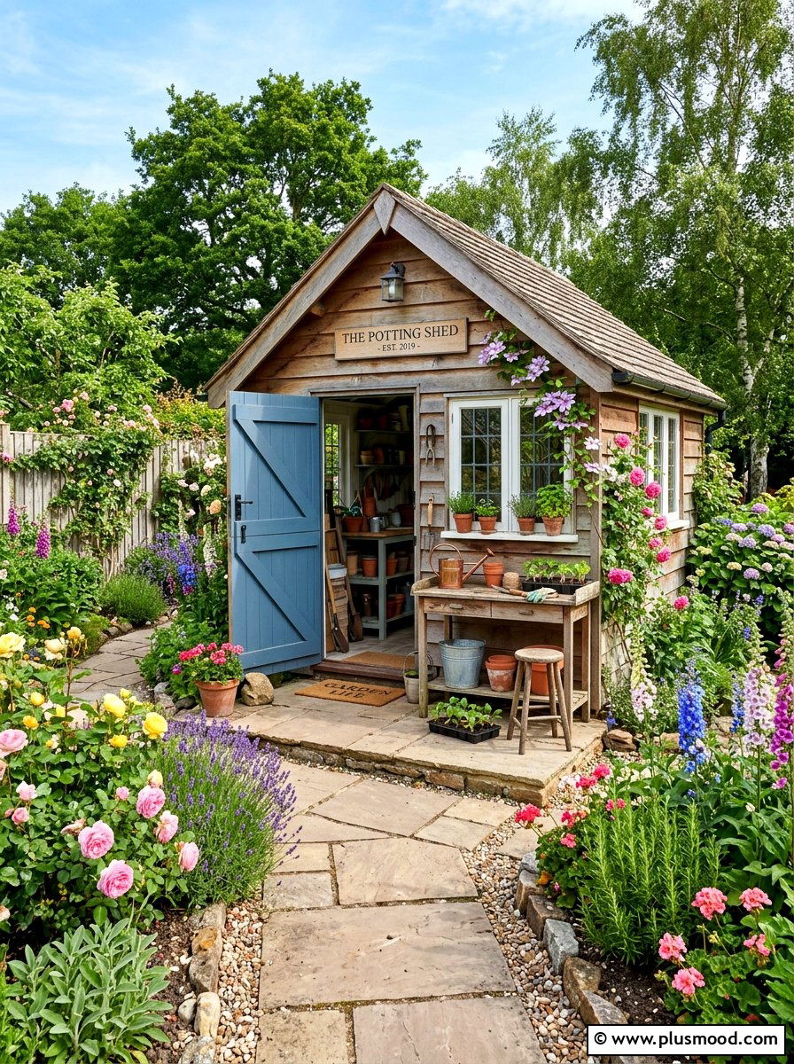 Potting Shed Garden Landscape - 25 summer farmhouse garden ideas