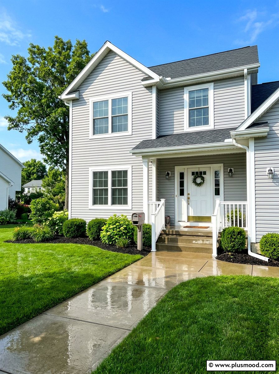 Power wash house - 25 summer cheap curb appeal ideas for summer