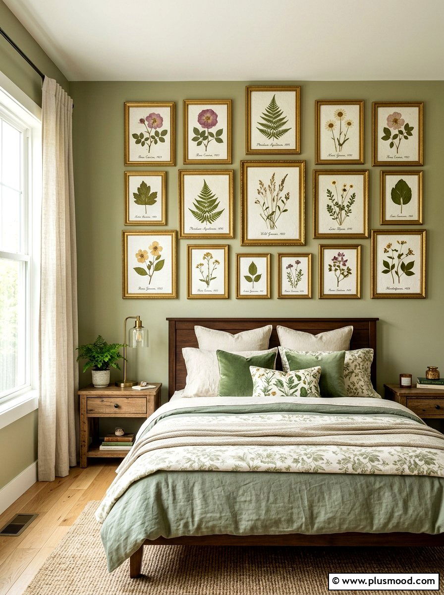 Pressed flower frame - 25 summer flower decor ideas for bedroom