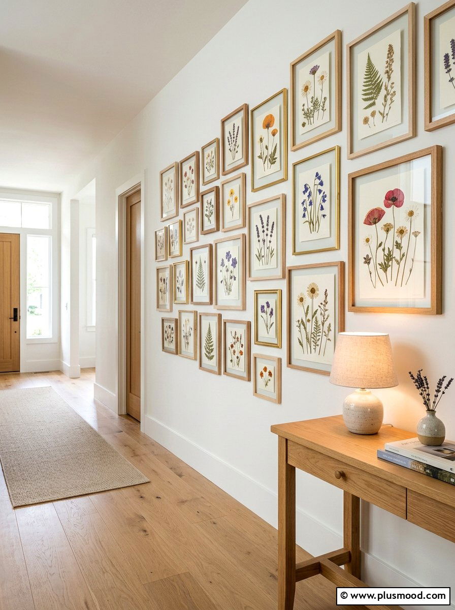 Pressed flower picture frames - 25 summer decor ideas with florals