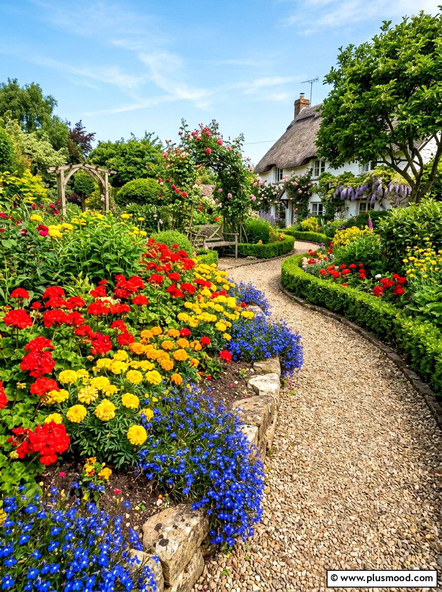 Primary color garden - 25 summer garden color ideas