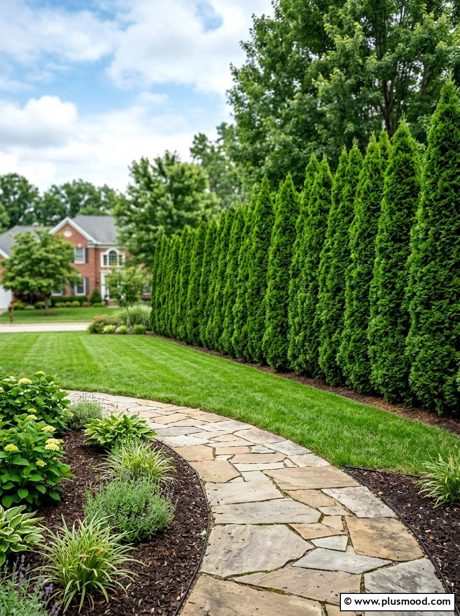 Privacy Hedge Screen - 25 summer front yard refresh ideas