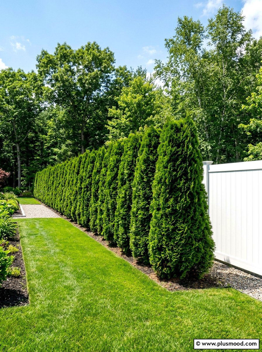 Privacy Hedge Shrub - 25 summer easy landscaping ideas