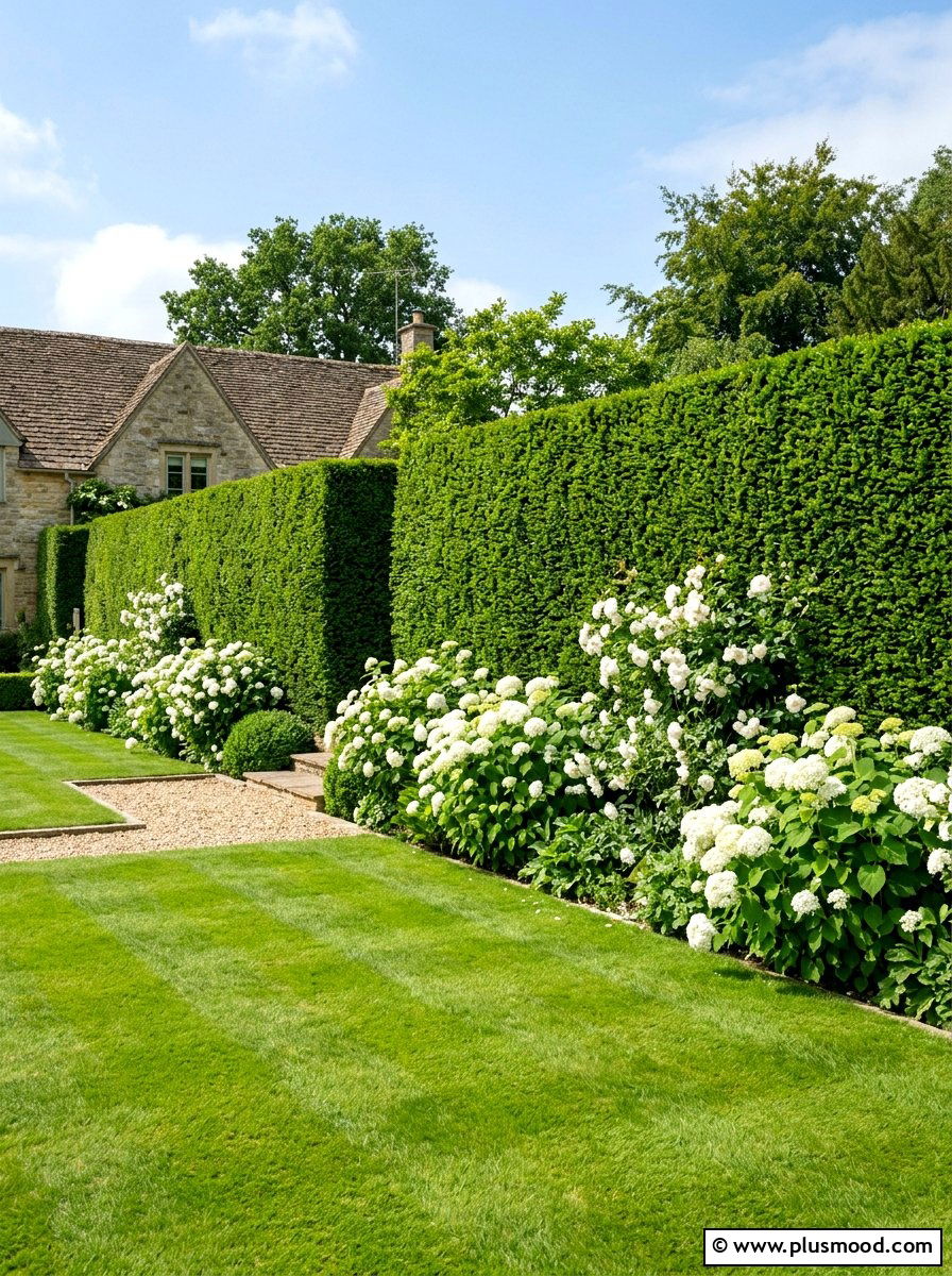 Privacy Hedge - 25 small backyard ideas for corner lots