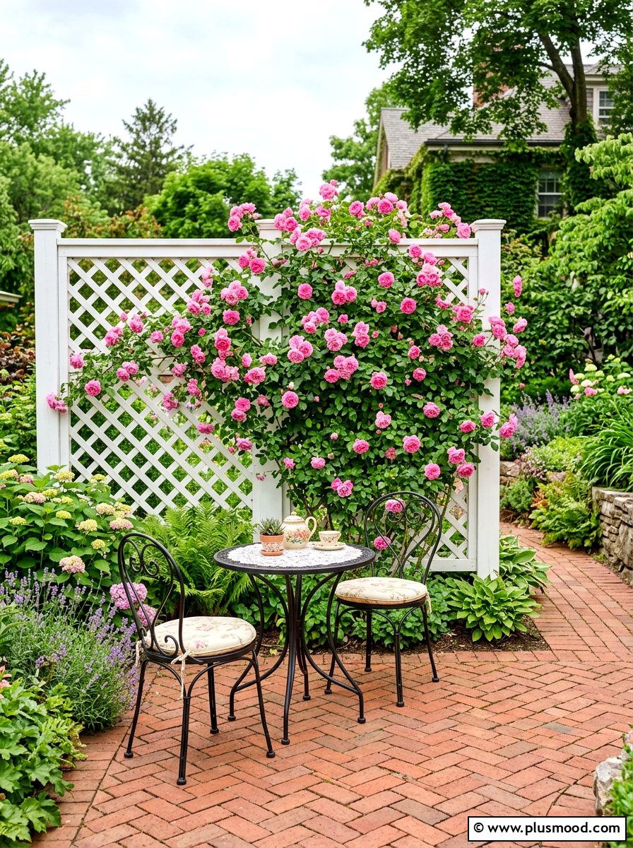 Privacy Lattice Screen - 25 summer backyard makeover ideas