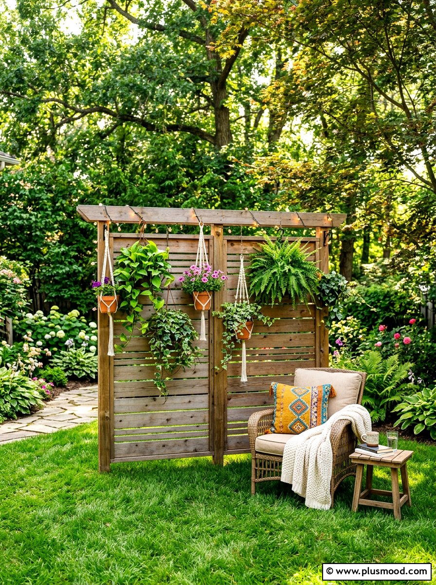 Privacy Screen - 25 summer backyard ideas for renters