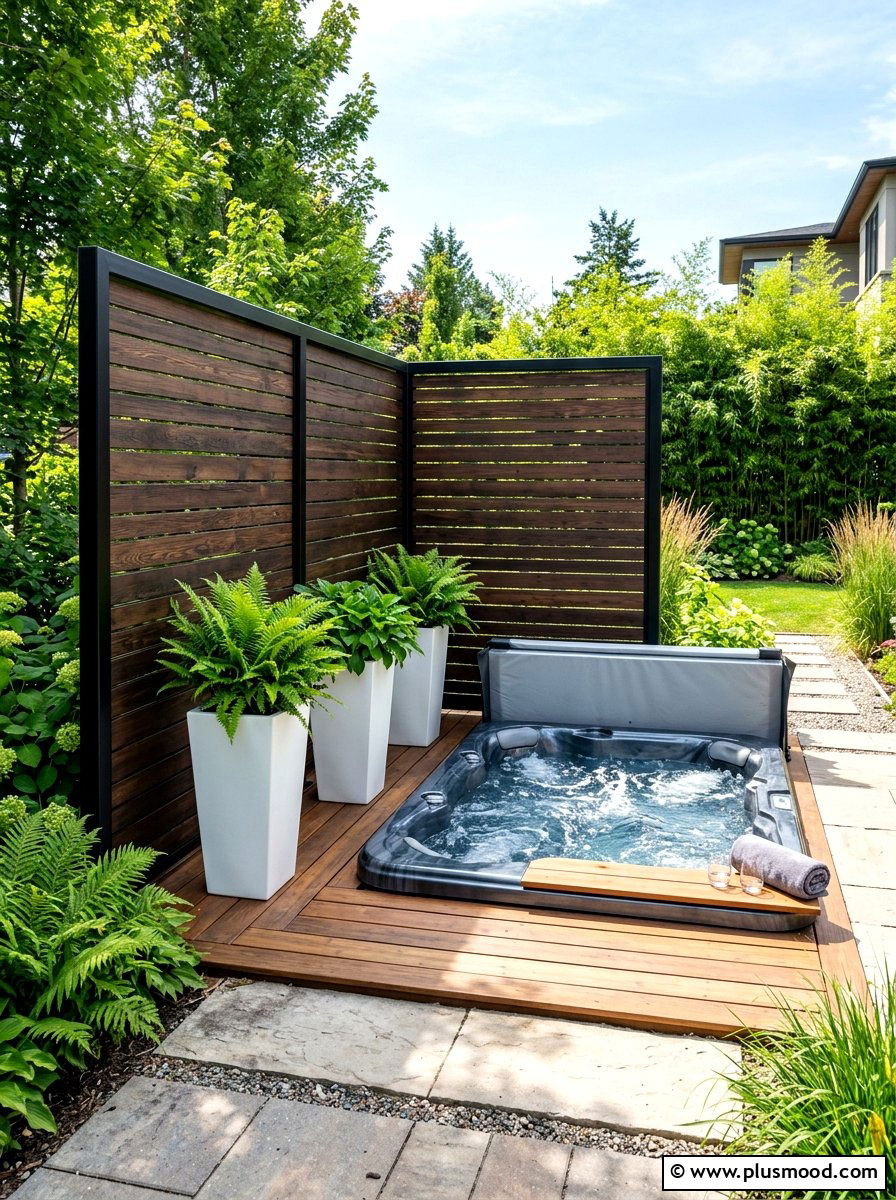 Privacy Screen For Hot Tub - 25 summer hot tub patio ideas