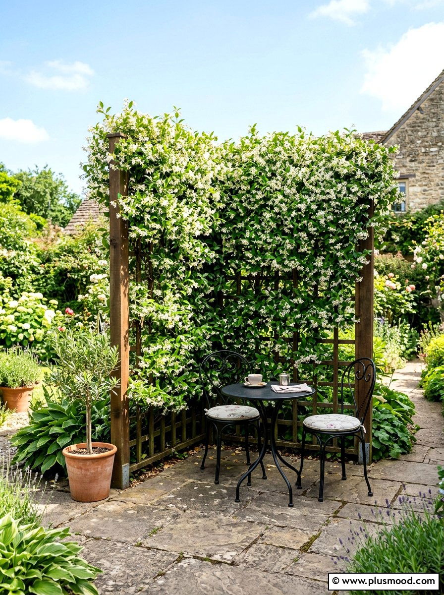 Privacy Screen With Climbing Plants - 25 trending summer garden ideas