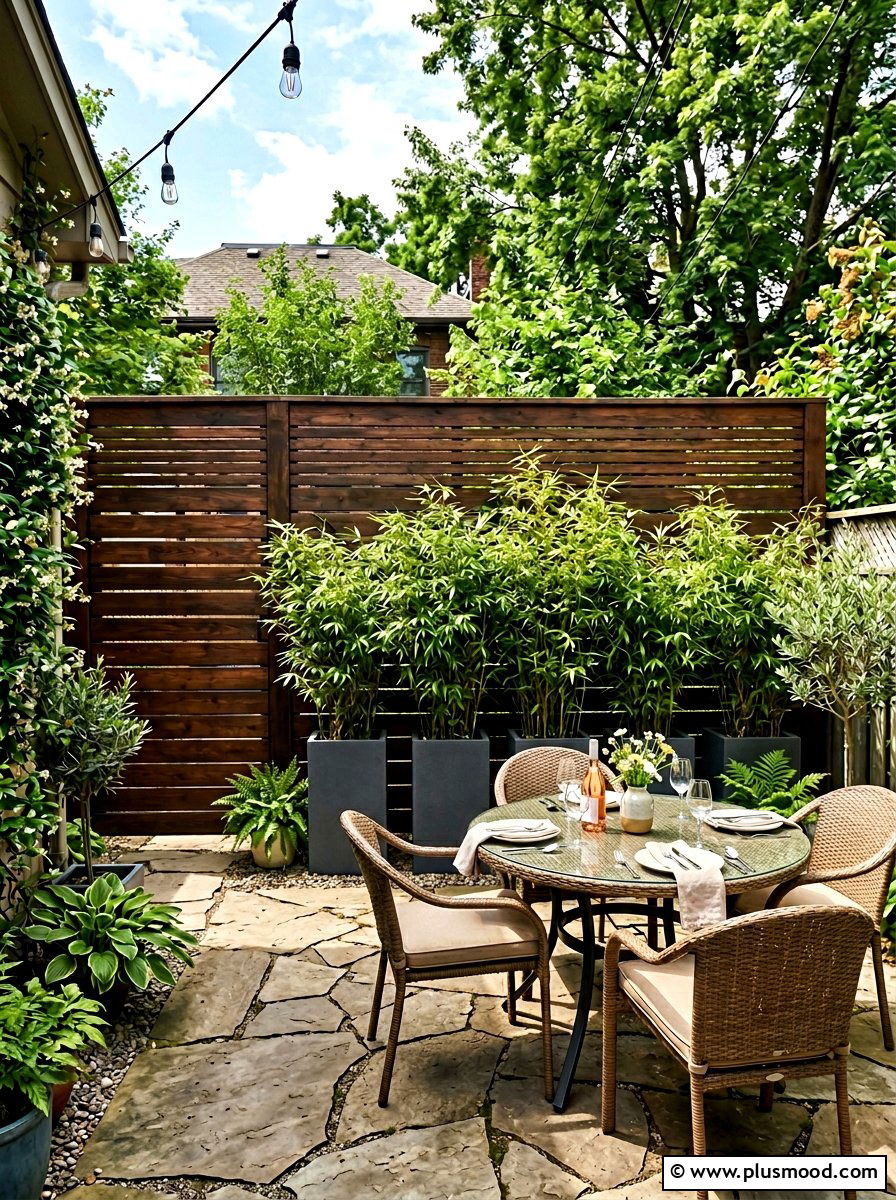 Privacy Screen - 25 small backyard ideas for entertaining