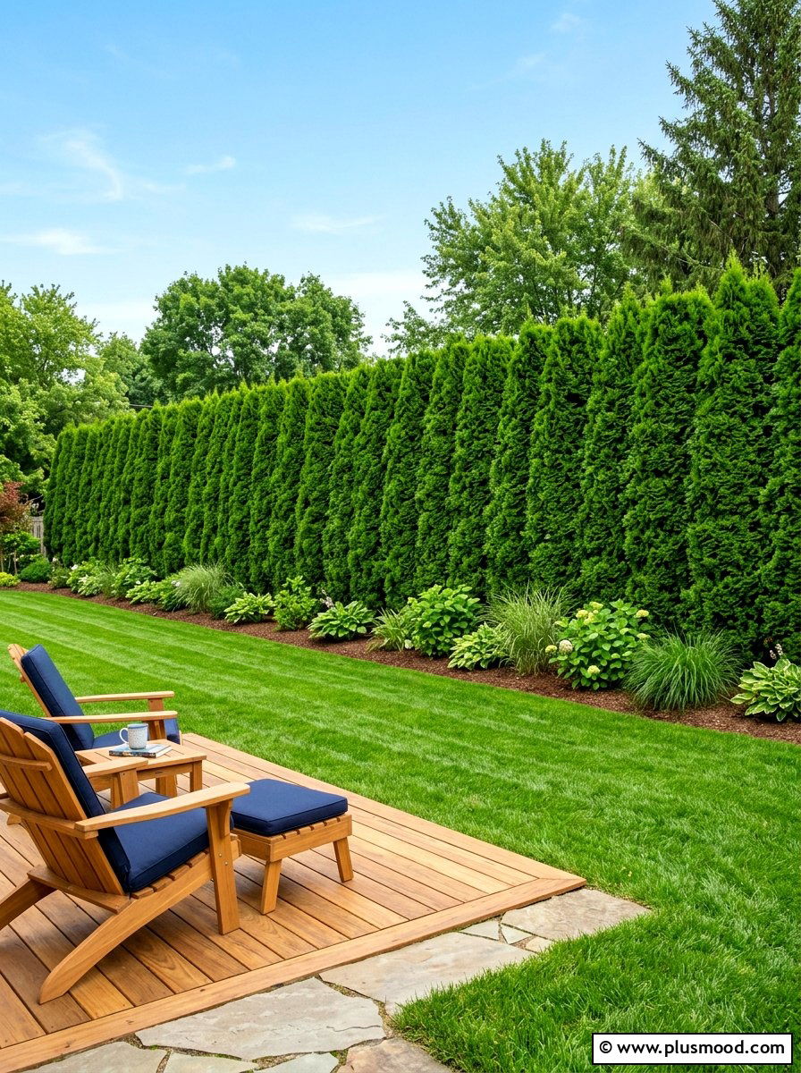 Privacy hedge - 25 summer landscape design ideas