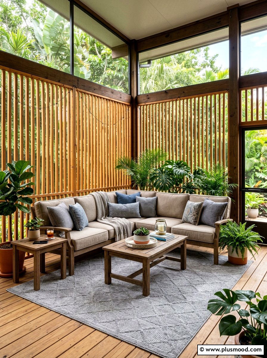 Private Screened Patio - 25 trending summer patio ideas