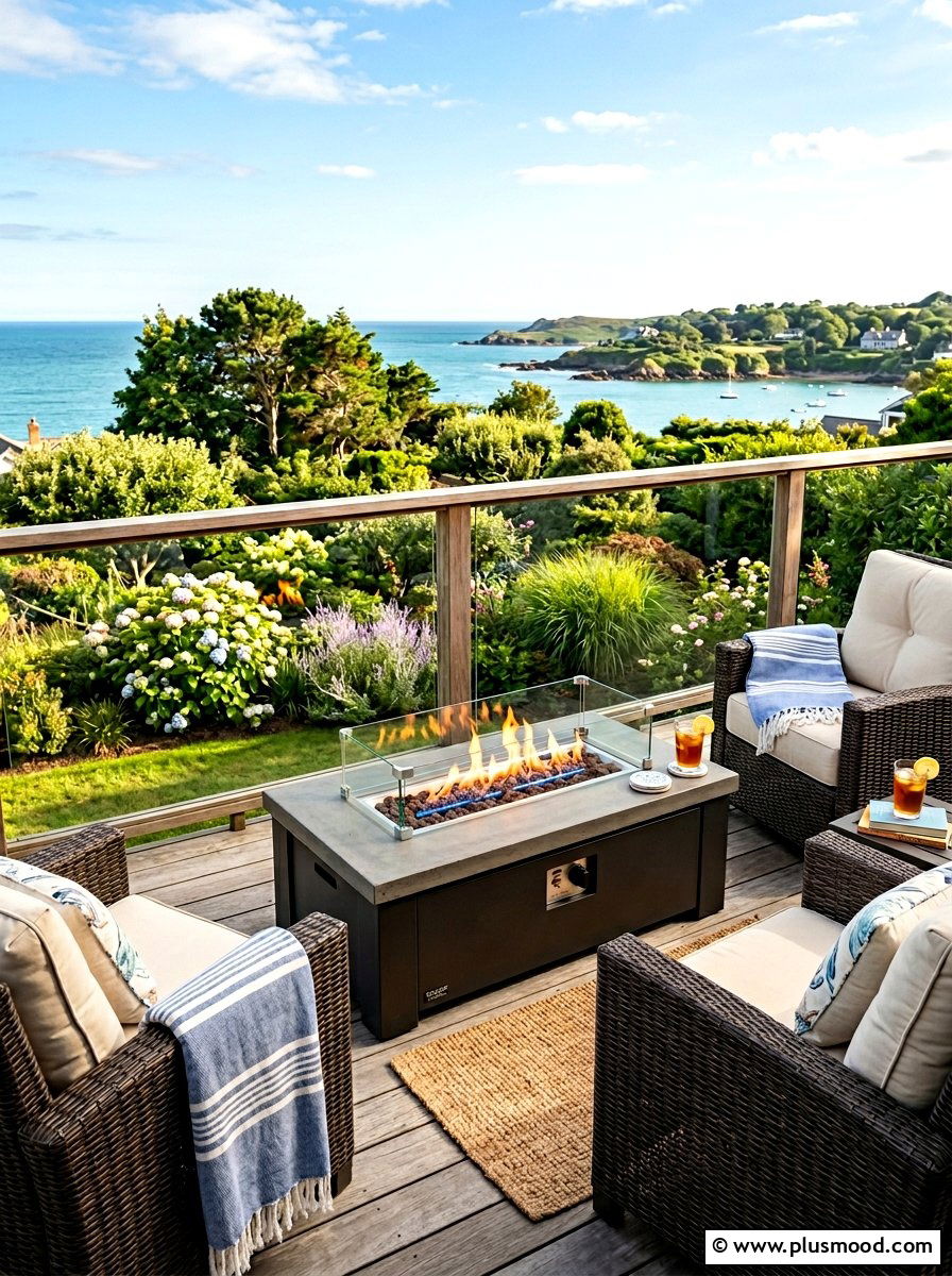 Propane Fire Table For Small Deck - 25 small backyard ideas with fire table