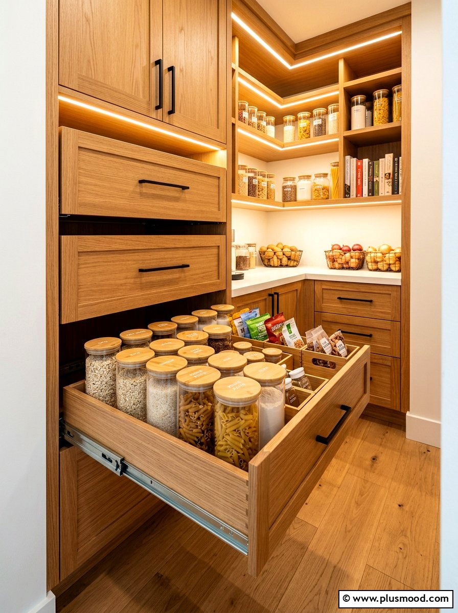 Pull Out Pantry Drawers - 25 summer pantry organization ideas