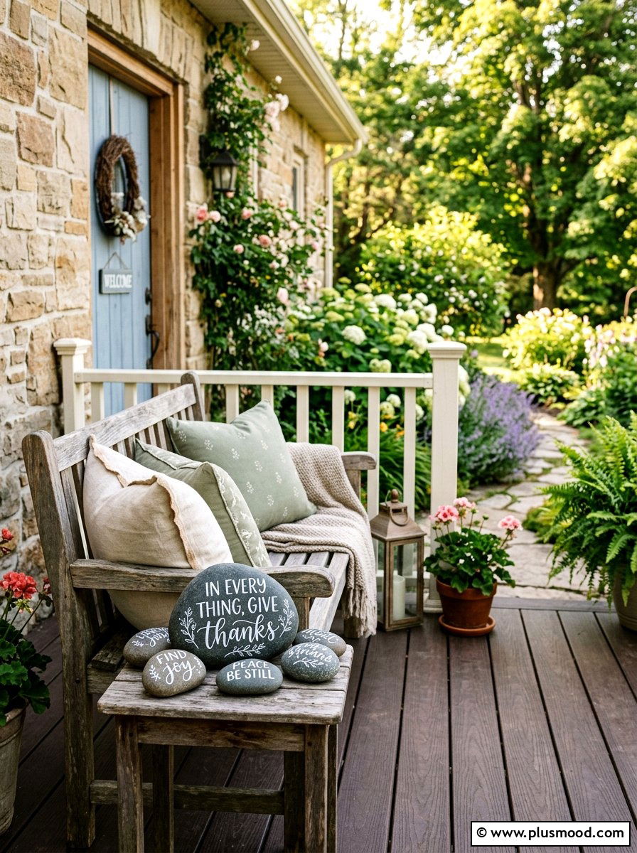Quote rocks - 25 painted rock ideas for outdoor decor